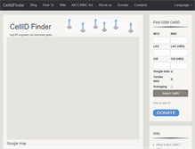 Tablet Screenshot of cellidfinder.com